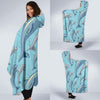 Pattern Print Dolphin Hooded Blanket-grizzshop