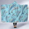 Pattern Print Dolphin Hooded Blanket-grizzshop