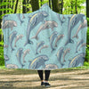 Pattern Print Dolphin Hooded Blanket-grizzshop