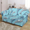 Pattern Print Dolphin Loveseat Cover-grizzshop