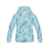 Pattern Print Dolphin Men Pullover Hoodie-grizzshop