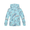 Pattern Print Dolphin Men Pullover Hoodie-grizzshop