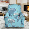 Pattern Print Dolphin Recliner Cover-grizzshop