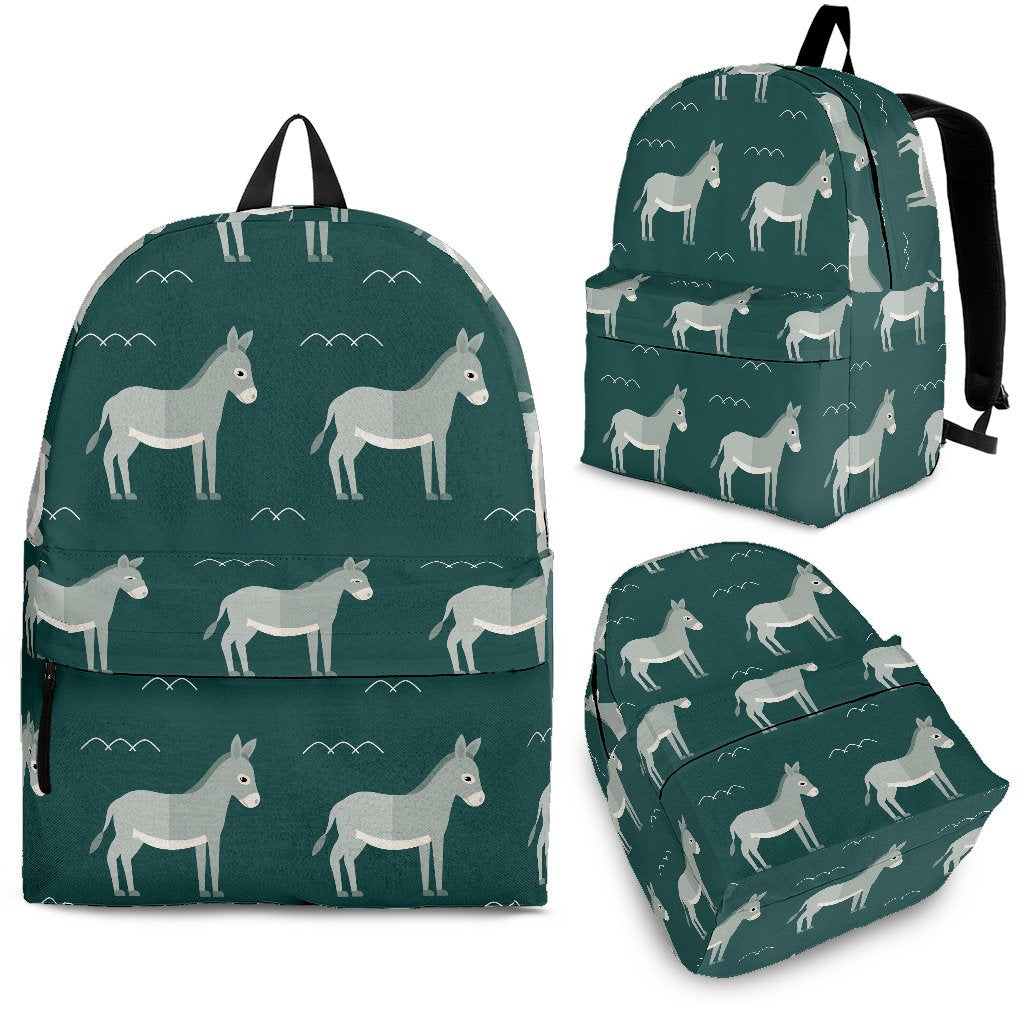 Pattern Print Donkey Backpack-grizzshop