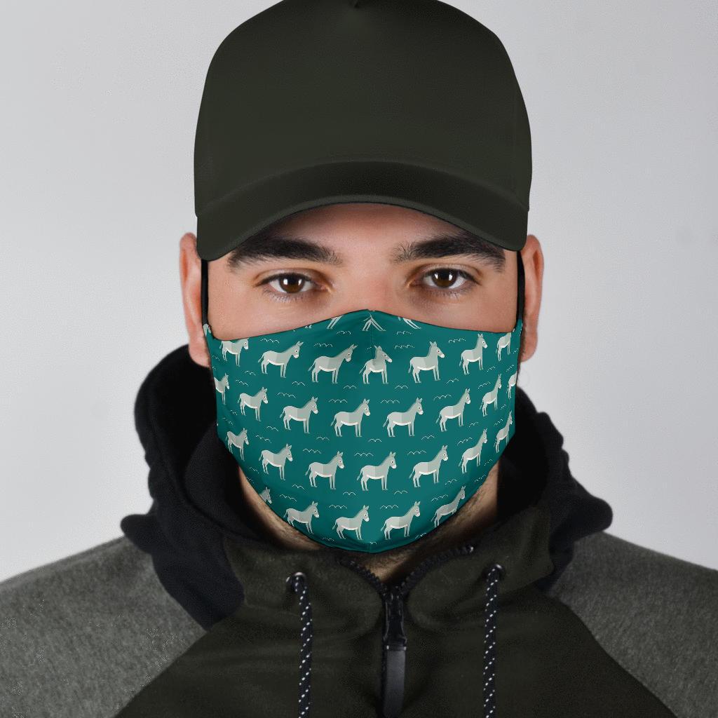 Pattern Print Donkey Face Mask-grizzshop