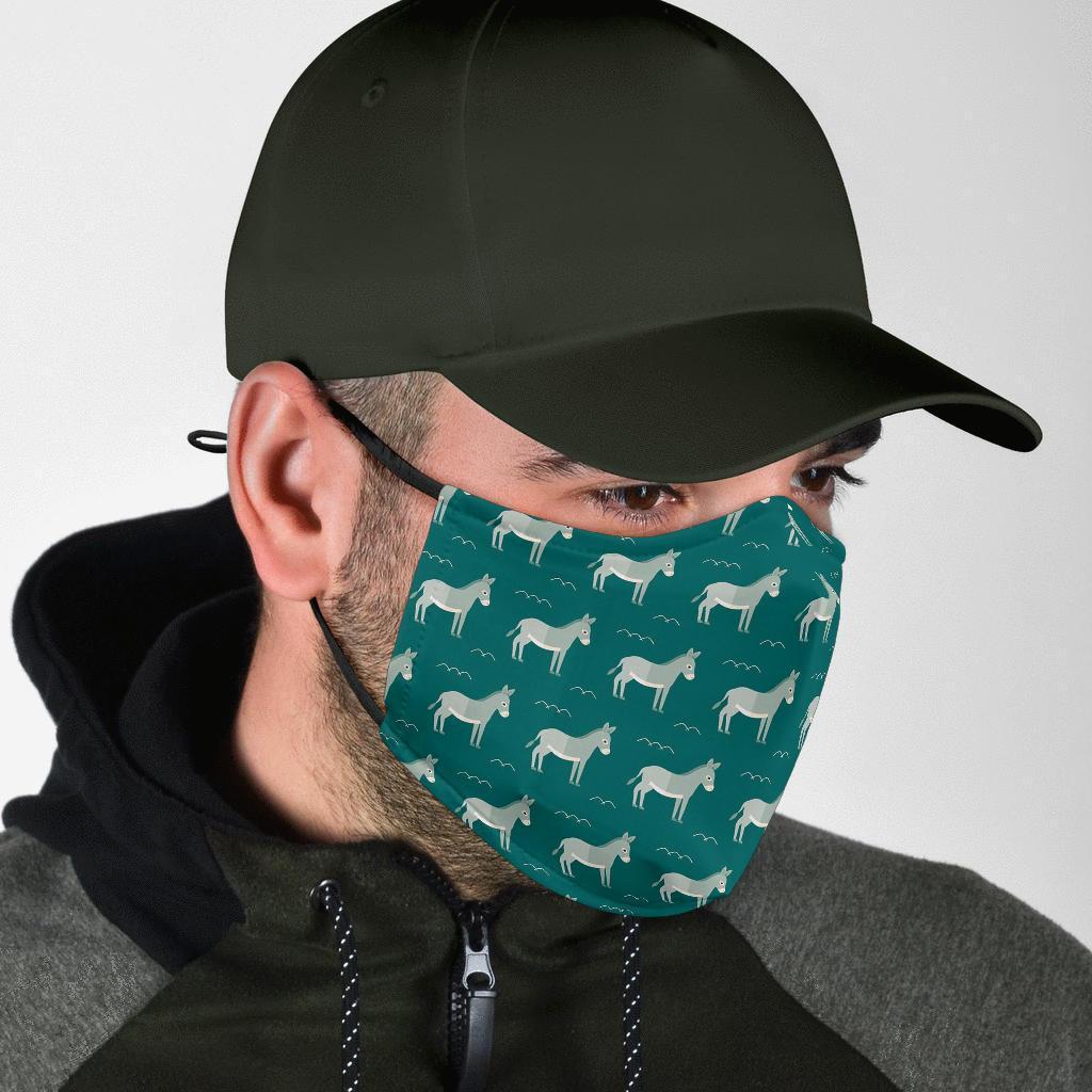 Pattern Print Donkey Face Mask-grizzshop