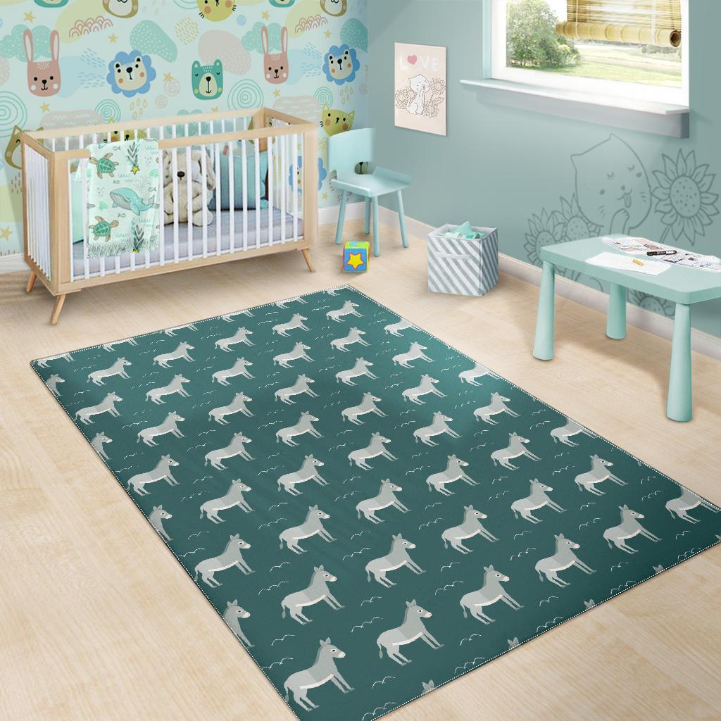 Pattern Print Donkey Floor Mat-grizzshop