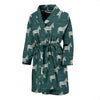 Pattern Print Donkey Men Long Robe-grizzshop