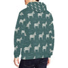 Pattern Print Donkey Men Pullover Hoodie-grizzshop