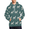 Pattern Print Donkey Men Pullover Hoodie-grizzshop