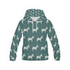 Pattern Print Donkey Women Pullover Hoodie-grizzshop