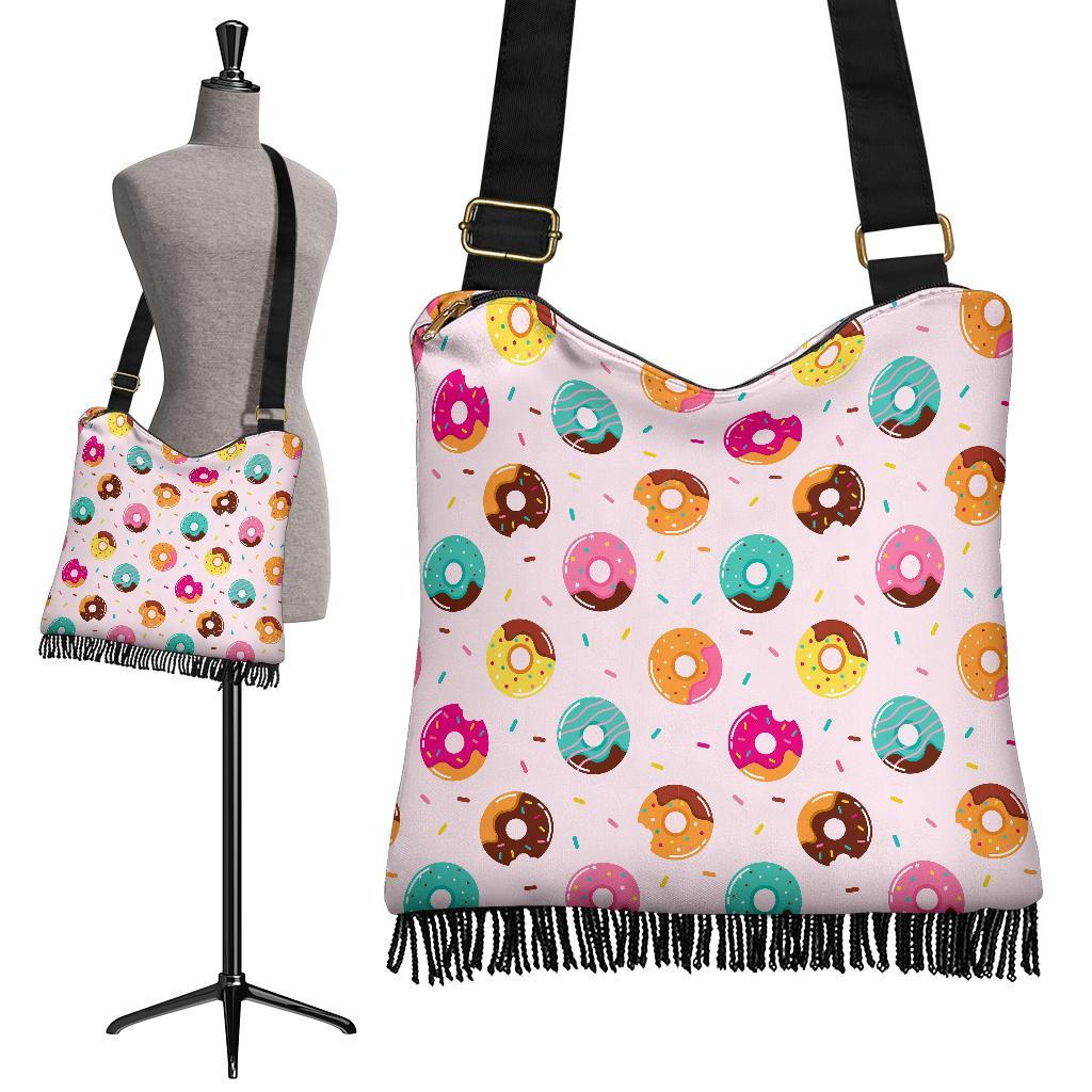 Pattern Print Donut Crossbody Bags-grizzshop