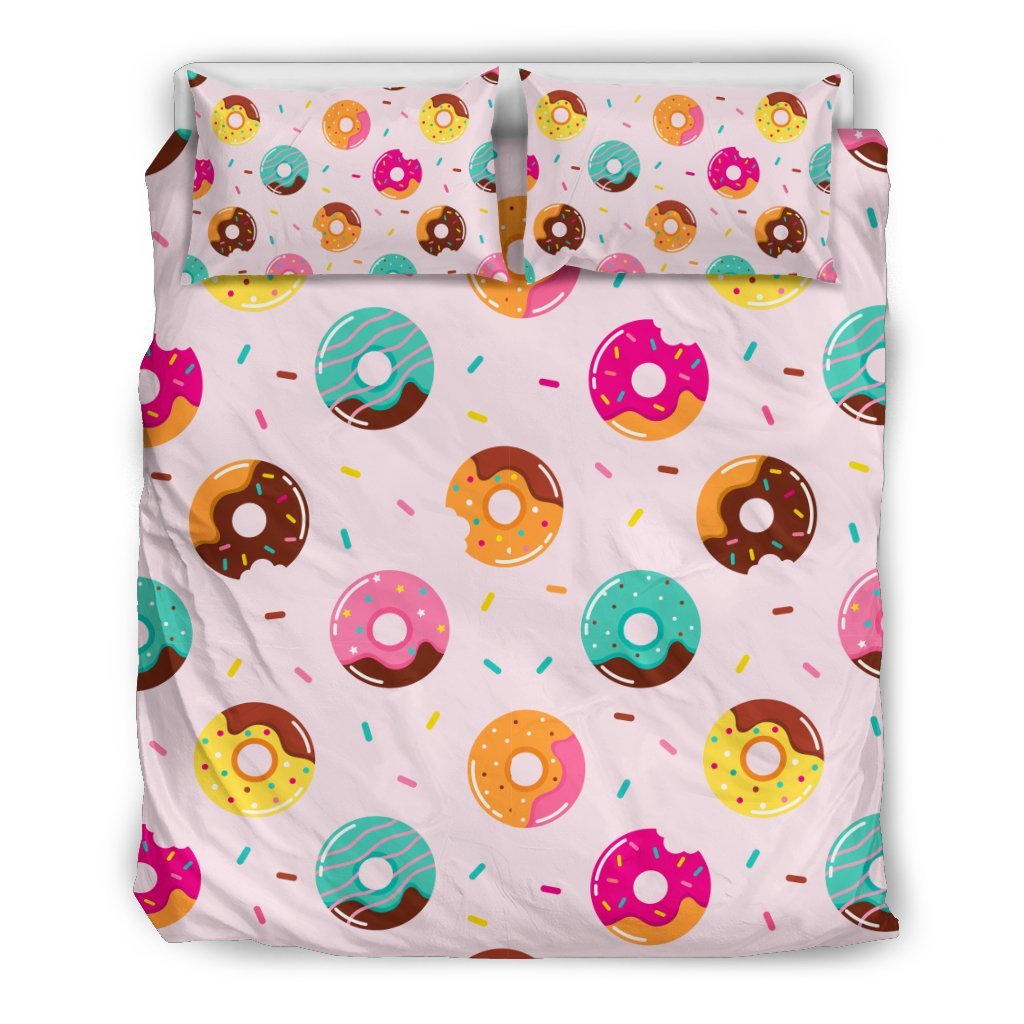 Pattern Print Donut Duvet Cover Bedding Set-grizzshop