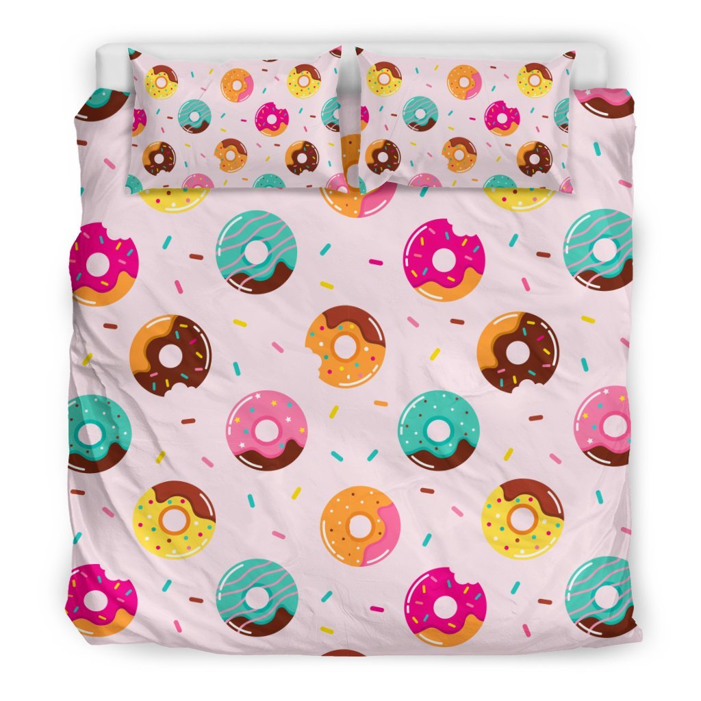 Pattern Print Donut Duvet Cover Bedding Set-grizzshop