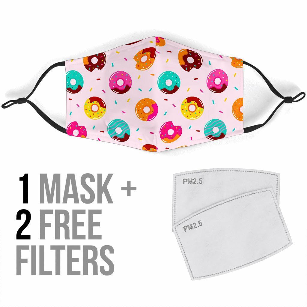 Pattern Print Donut Face Mask-grizzshop