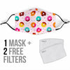 Pattern Print Donut Face Mask-grizzshop