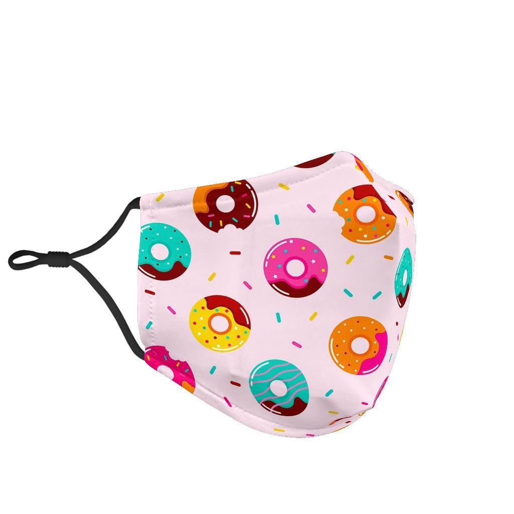 Pattern Print Donut Face Mask-grizzshop