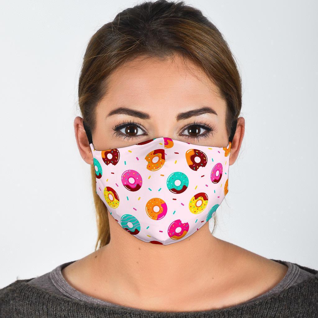 Pattern Print Donut Face Mask-grizzshop