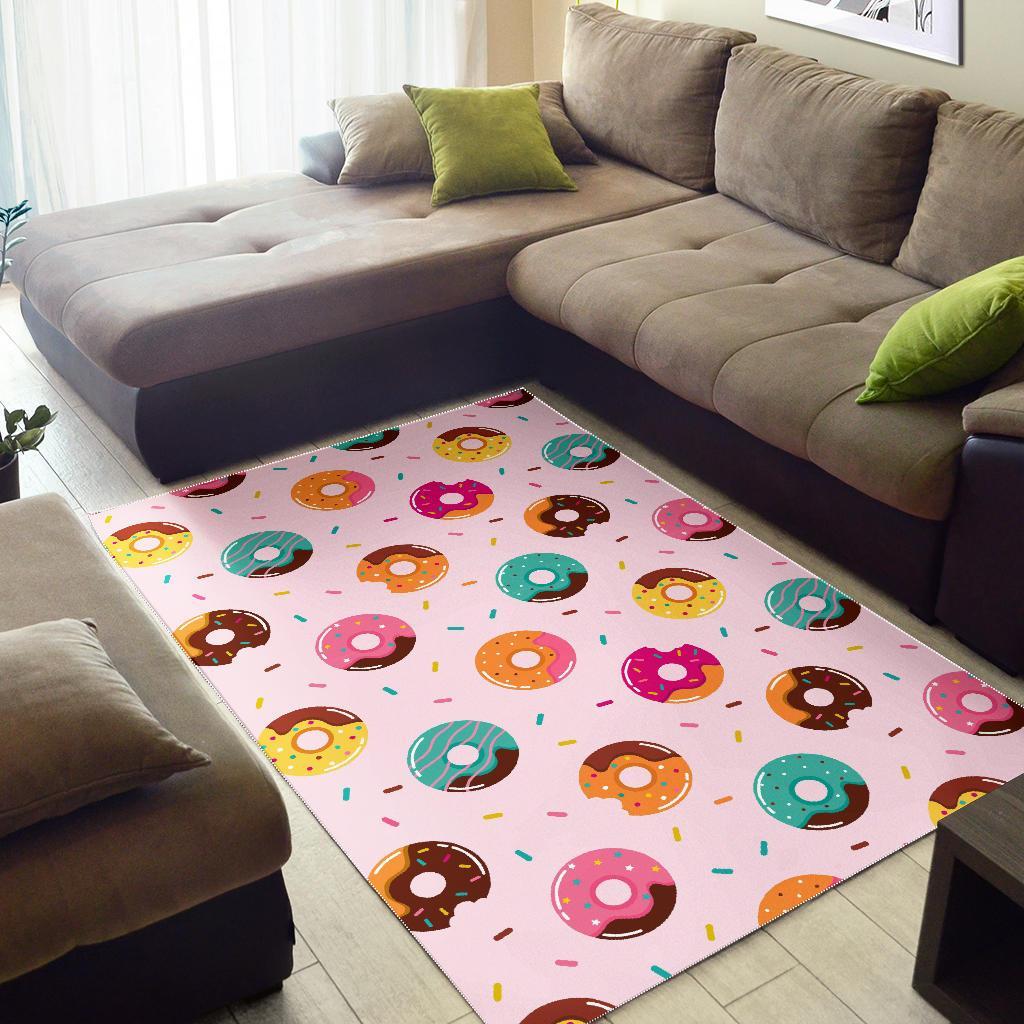 Pattern Print Donut Floor Mat-grizzshop