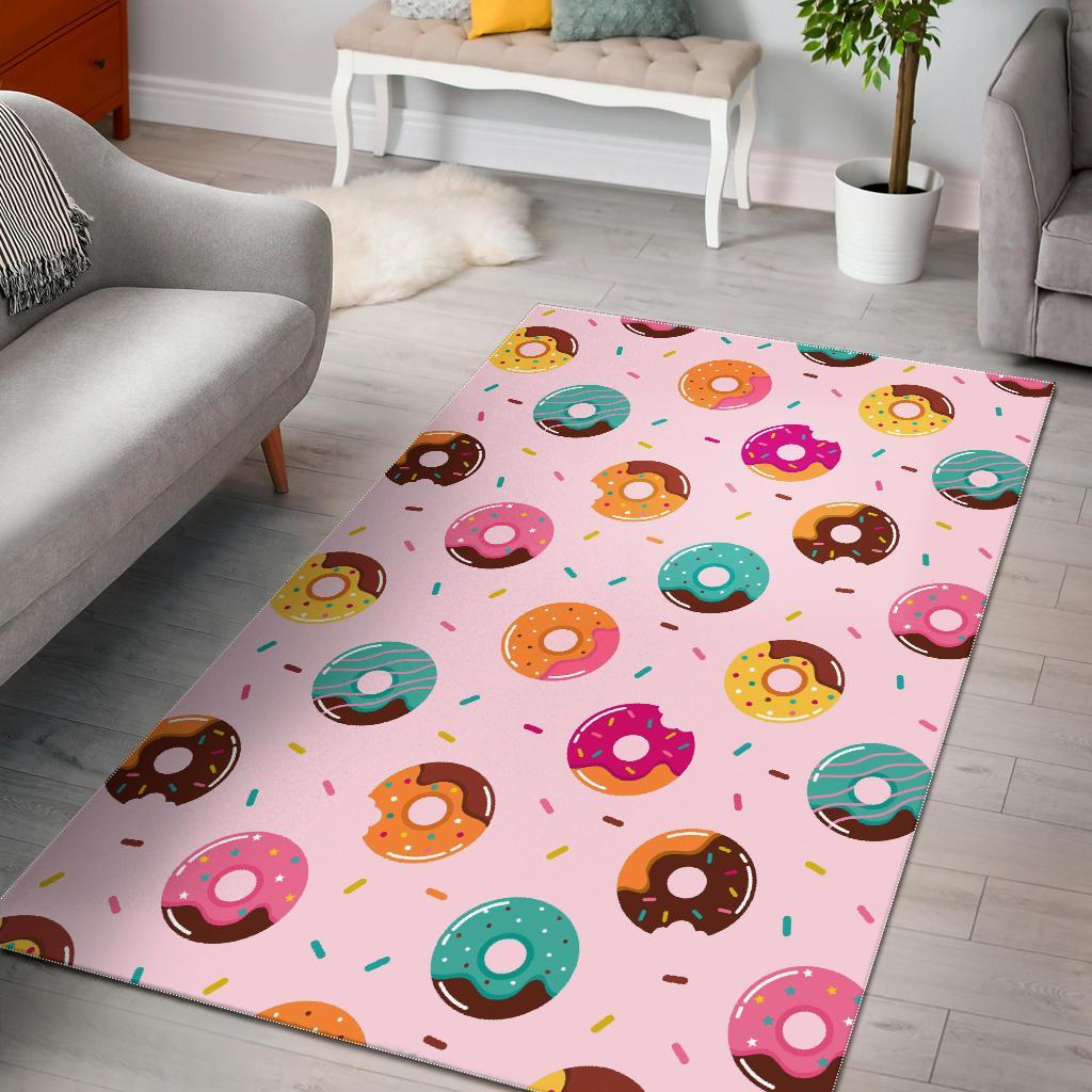 Pattern Print Donut Floor Mat-grizzshop