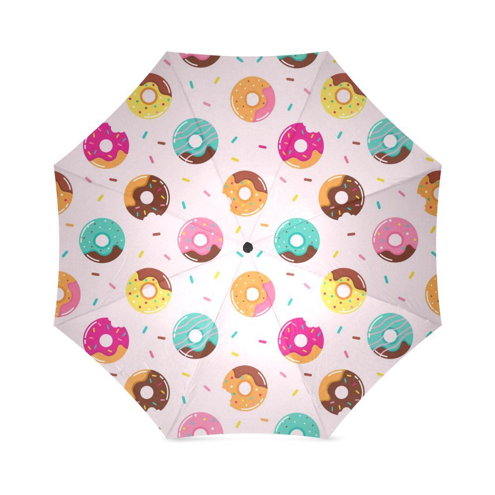 Pattern Print Donut Foldable Umbrella-grizzshop