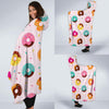 Pattern Print Donut Hooded Blanket-grizzshop