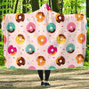 Pattern Print Donut Hooded Blanket-grizzshop