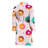 Pattern Print Donut Men Long Robe-grizzshop