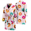 Pattern Print Donut Men Long Robe-grizzshop