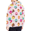 Pattern Print Donut Men Pullover Hoodie-grizzshop