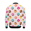 Pattern Print Donut Men's Bomber Jacket-grizzshop