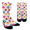 Pattern Print Donut Unisex Crew Socks-grizzshop