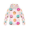 Pattern Print Donut Women Pullover Hoodie-grizzshop