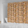 Pattern Print Egyptian Bathroom Shower Curtain-grizzshop