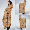 Pattern Print Egyptian Hooded Blanket-grizzshop