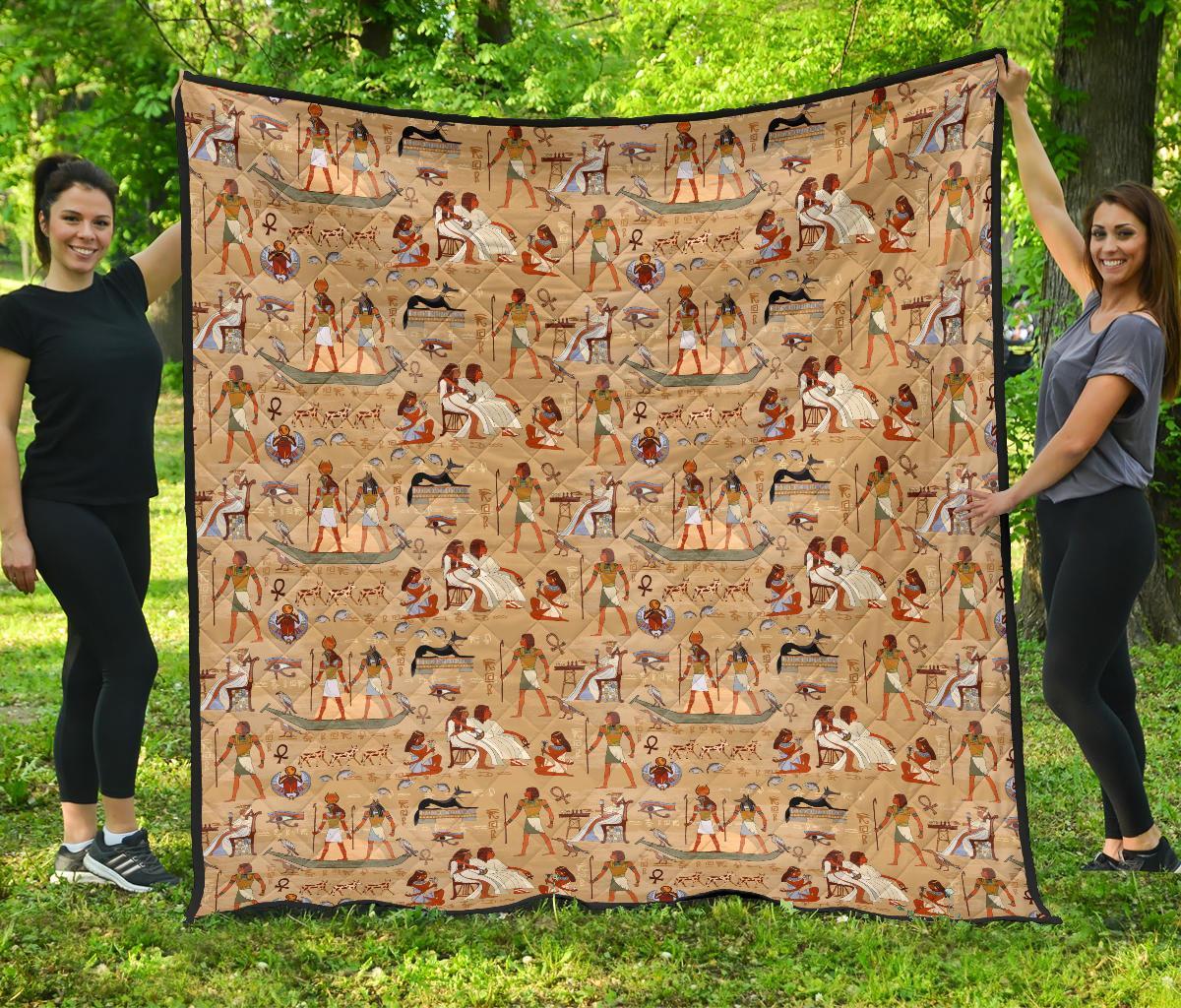 Pattern Print Egyptian Quilt-grizzshop