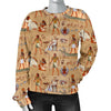 Pattern Print Egyptian Women's Sweatshirt-grizzshop