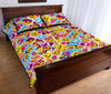 Pattern Print Emoji Bed Set Quilt-grizzshop