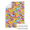 Pattern Print Emoji Blanket-grizzshop