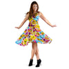 Pattern Print Emoji Dress-grizzshop