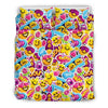 Pattern Print Emoji Duvet Cover Bedding Set-grizzshop