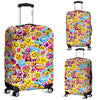 Pattern Print Emoji Luggage Cover Protector-grizzshop