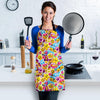 Pattern Print Emoji Women's Apron-grizzshop