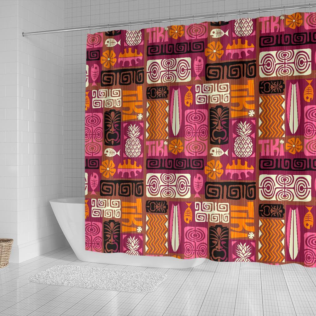 Pattern Print Ethnic Bathroom Shower Curtain-grizzshop