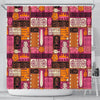 Pattern Print Ethnic Bathroom Shower Curtain-grizzshop