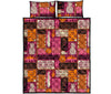 Pattern Print Ethnic Bed Set Quilt-grizzshop