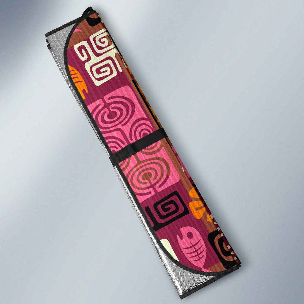 Pattern Print Ethnic Car Sun Shade-grizzshop