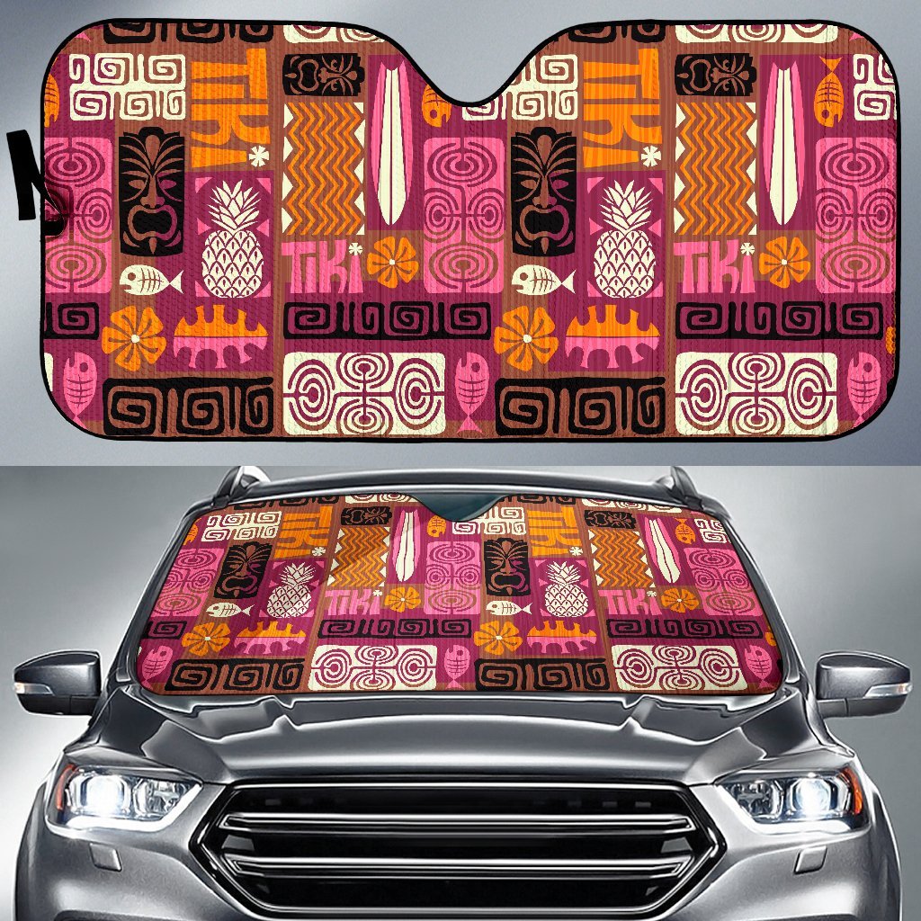 Pattern Print Ethnic Car Sun Shade-grizzshop