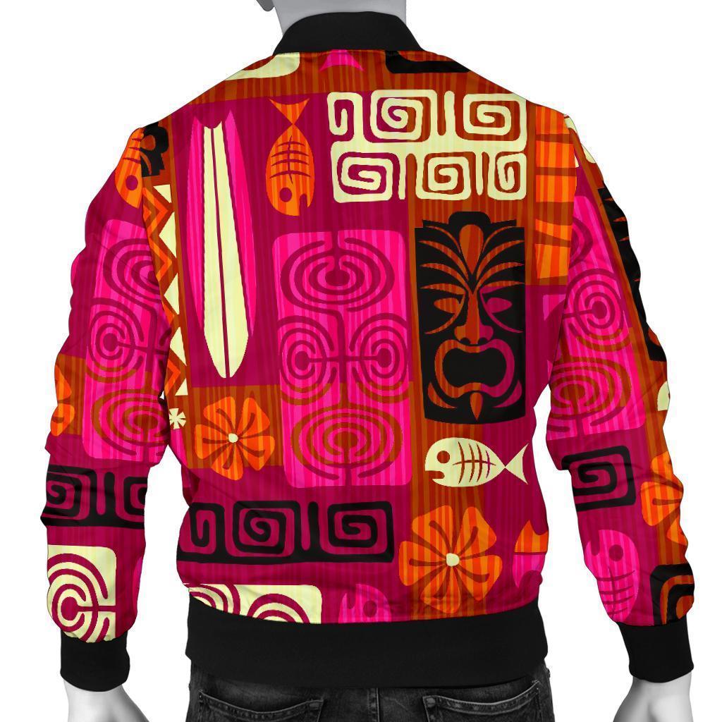 Pattern Print Ethnic Men's Bomber Jacket-grizzshop