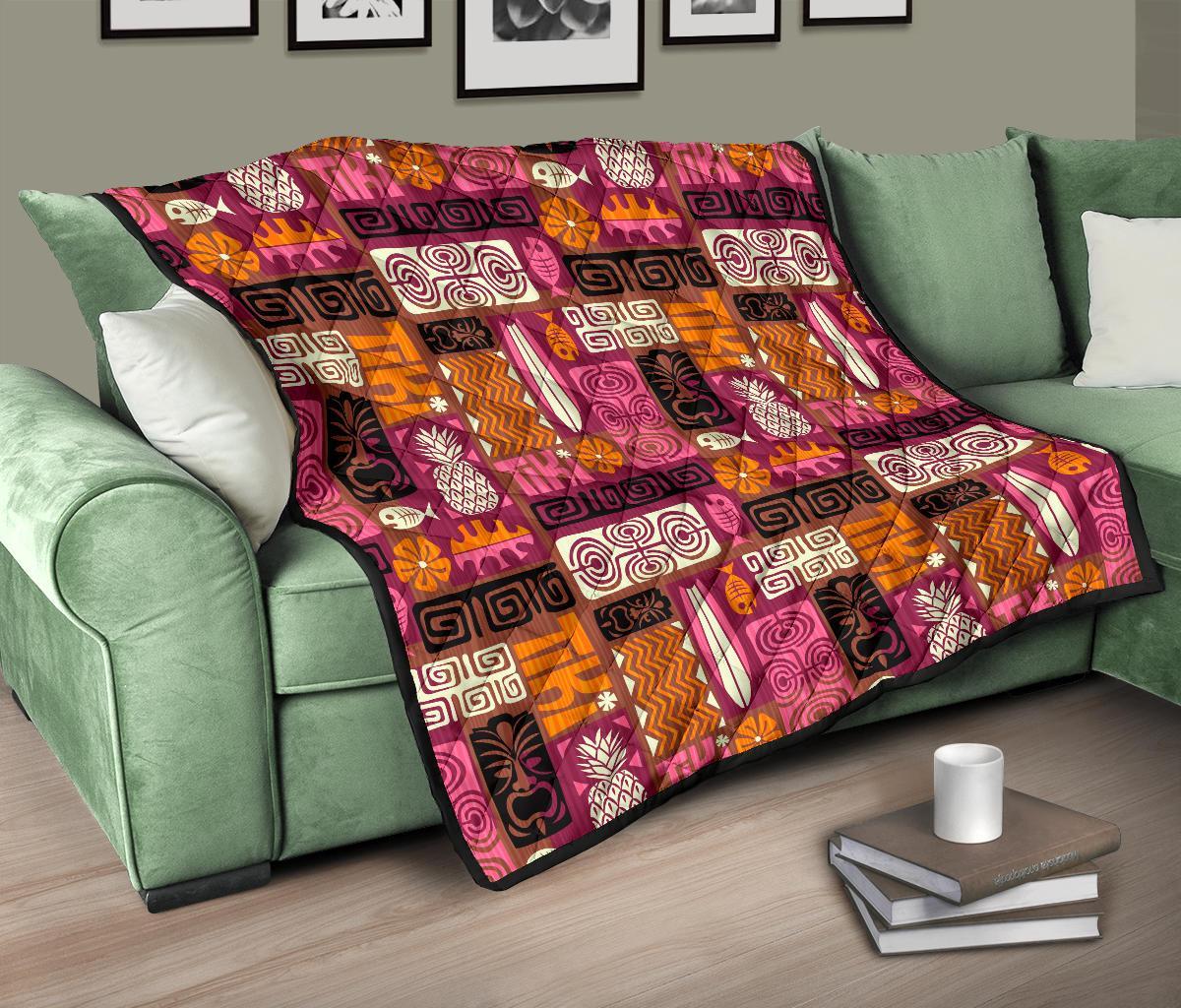 Pattern Print Ethnic Quilt-grizzshop